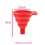 Imagem de Funil Retrátil Dobrável Flexível Silicone Cozinha Mini