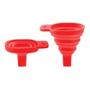 Imagem de Funil Retrátil Dobrável Flexível Silicone Cozinha Mini
