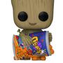 Imagem de Funko Pop Action Figure Colecionável Marvel Série I Am Groot de Guardiões da Galáxia - Groot com Cheese Puffs 1196
