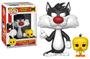 Imagem de Funko Pop! Looney Tunes - Sylvester e Tweety (com Caixa de Proteção)