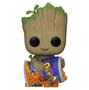 Imagem de Funko Pop Marvel I Am Groot Exclusive - Groot With Cheese Puffs 1196 (Flocked)