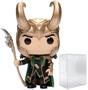 Imagem de Funko POP Marvel Loki com Cetro - Boneco de Vinil 9,5cm com Caixa