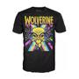 Imagem de Funko Pop Tees Box Marvel 802 Wolverine Black Light + Camiseta M