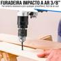 Imagem de Furadeira Chave De Impacto Pneumática Parafusadeira 3/8 Pol Com Acessórios 1700rpm Ferramenta Profissional Reversivel 