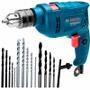 Furadeira de Impacto 1/2 POL 550W GSB550 RE com Reversão e Kit 14 Brocas BOSCH 110v Imagem de Furadeira de Impacto 1/2 POL 550W GSB550 RE com Reversão e Kit 14 Brocas BOSCH 110v