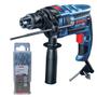 Imagem de Furadeira de Impacto Bosch 1/2 750W GSB 16 RE Kit 10 Brocas