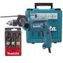 Imagem de Furadeira de Impacto Makita 13mm 760W HP1640KX1 220V Com Maleta e Kit Brocas