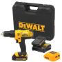 Imagem de Furadeira e Parafusadeira de Impacto 20V 1/2 POL c/ 2 Baterias + Carregador DCD776CH DEWALT