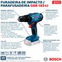 Imagem de Furadeira E Parafusadeira de Impacto Martelete 1/2 Bosch GSb 183 Li 18v com Bateria e Maleta