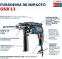 Imagem de Furadeira Impacto 1/2 GSB 13 RE 750W 220v