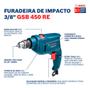 Imagem de Furadeira Impacto 10mm Bosch Gsb 450 Re Kit 103 Peças 110v