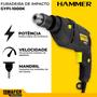 Imagem de Furadeira Impacto  Elétrica De 10mm Hammer Fi-1000k 500w + Acessório 110v