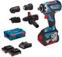 Imagem de Furadeira parafusadeira 1/2pol bosch gsr 18v-60 flexiclick c/2b 18v 2ah