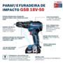 Imagem de Furadeira Parafusadeira de Impacto 1/2" a Bateria 18V Brushless Com Maleta - GSB 18V-50