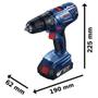 Imagem de Furadeira Parafusadeira de Impacto Bateria 18V GSB 180-LI +  Estojo 30 Peças X-Line BOSCH 