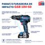 Imagem de Furadeira Parafusadeira De Impacto Bosch GSB 18V-50 1/2" 2 Baterias e Maleta