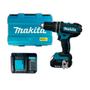 Imagem de Furadeira Parafusadeira de impacto Makita DHP482Y002 18V LTX 1900RPM e 28500IPM 13MM 21 Níveis de Torque Gatilho Dinâmico Const. Civil Profissional