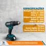 Imagem de Furadeira Parafusadeira de impacto Makita DHP482Y002 18V LTX 1900RPM e 28500IPM 13MM 21 Níveis de Torque Gatilho Dinâmico Const. Civil Profissional