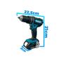Imagem de Furadeira Parafusadeira de impacto Makita DHP482Y002 18V LTX 1900RPM e 28500IPM 13MM 21 Níveis de Torque Gatilho Dinâmico Const. Civil Profissional