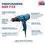 Imagem de Furadeira parafusadeira elétrica 400W GSR 7-14E 127V azul Bosch