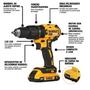 Imagem de Furadeira Parafusadeira Impacto 02 Baterias 20v Brushless Dcd7781 Dewalt Bivolt