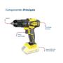 Imagem de Furadeira Parafusadeira Menegotti Mfi-20 20V + Kit Ferrament