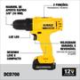 Imagem de Furadeira S/ Fio 10mm Dewalt Dcd700c2 12v 110v/220v 2bateria