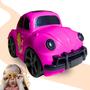 Imagem de Fusca Rosa New Bug Orange Toys Carro clássico Brinquedo colecionável Design retrô Nostalgia