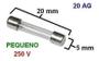 Imagem de Fusível de vidro 4A 5x20mm com 50 peças