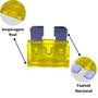 Imagem de Fusível Lâmina Comum Médio Amperes Misto Pacote Com 100 Unidades Fuzivel Reforçado Para Aparelhos Automotivos