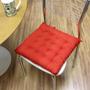 Imagem de Futon Assento De Cadeira Vermelho Artesanal Cordas 40x40cm Macio Confortável
