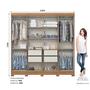 Imagem de G. Roupa 8 Pts. C/ Espelho Nature/OffWhite B51 - Briz