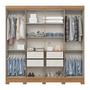 Imagem de G. Roupa 8 Pts. C/ Espelho Nature/OffWhite B51 - Briz
