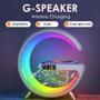 Imagem de G-speaker Smart Station - Luminária Bluetooth Inteligente RGB Luz Carregador Sem Fio Alarme Relógio Bluetooth Alto-Falante Com Controle APP