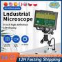 Imagem de G1600 Microscópio Eletrônico Digital, Trinocular Amplificação Contínua Magnifier, 9 ", 12MP, 1-1600X