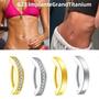 Imagem de G23 titânio clicker umbigo anel reverso curvo umbigo barra corpo piercing jóias para mulher 14g