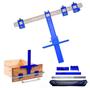 Imagem de Gabarito Jig Esquadro Guia  + Gabarito P/ Cavilhas C/ Brocas