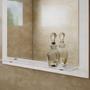 Imagem de Gabinete de Banheiro com Cuba e Espelheira 1 Porta 1 Prateleira Viena MGM Móveis Branco/Verde