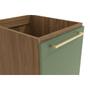 Imagem de Gabinete de Cozinha Modulado Balcão Botanic M621 1 Porta c/Tampo 40cm Nogueira/Oliva/Nogueira - Kappesberg