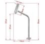 Imagem de Gabinete De Vidro 45Cm Ac Com Cuba Oval ul Torneira Metal