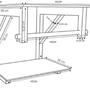 Imagem de Gabinete de Vidro 45cm com Cuba Retangular