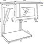 Imagem de Gabinete de vidro 60cm ac com cuba retangular branco