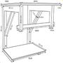Imagem de Gabinete de vidro 60cm iq inox com cuba retangular - incolor