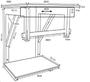 Imagem de Gabinete De Vidro 60Cm Iqx Inox Com Cuba Retangular