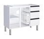Imagem de Gabinete em aço gaia flat c/ portas portas condimento -moderno- super resistente - cozimax