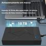 Imagem de Gabinete Externo HDD 3.5" para USB 3.0 - Adaptador SATA até 18TB - Tishric 450MB/s