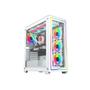 Imagem de Gabinete Galax Omega White 4 Fans Argb Atx Frontal Vidro