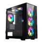 Imagem de Gabinete Gamer Acegeek Darkfate Mini Glass, Mid-Tower, Lateral de Vidro, Preto, AG-DARKFATE-MINI-GLASS-BK