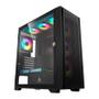 Imagem de Gabinete Gamer ACegeek Flipped-M, Mid-Tower, Lateral de Vidro, Preto, AG-FLIPPED-M-BK