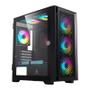 Imagem de Gabinete Gamer Acegeek Iliad Mini, Mid-Tower, Lateral de Vidro, Preto, AG-ILIAD-MINI-BK